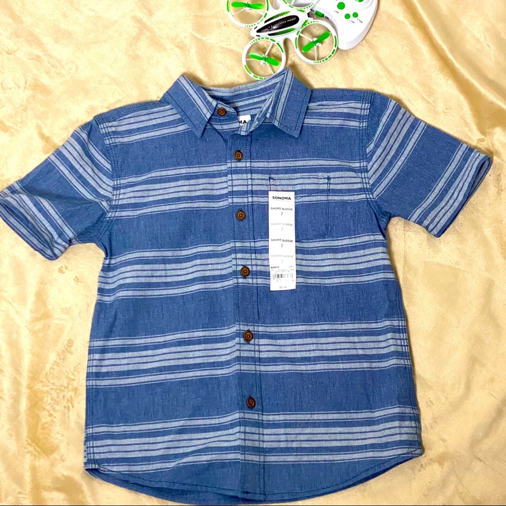 *BOYS* Short Sleeve Button Down size 7